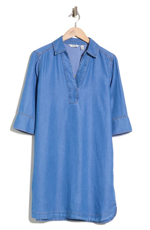 Collared Denim Dress