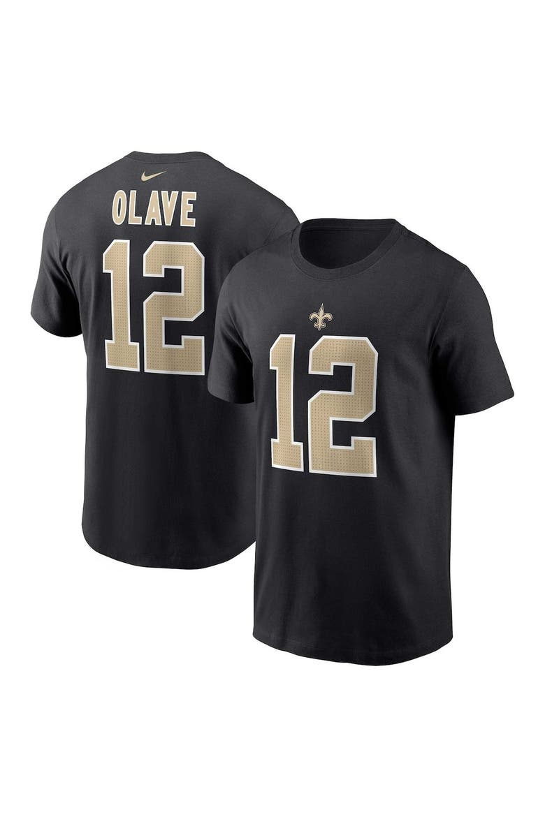 Men's Nike Chris Olave  Black New Orleans Saints  Player Name & Number T-Shirt, Main, color, Black