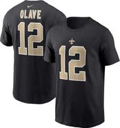 Nike Men's Nike Chris Olave Black New Orleans Saints Player Name & Number T-Shirt