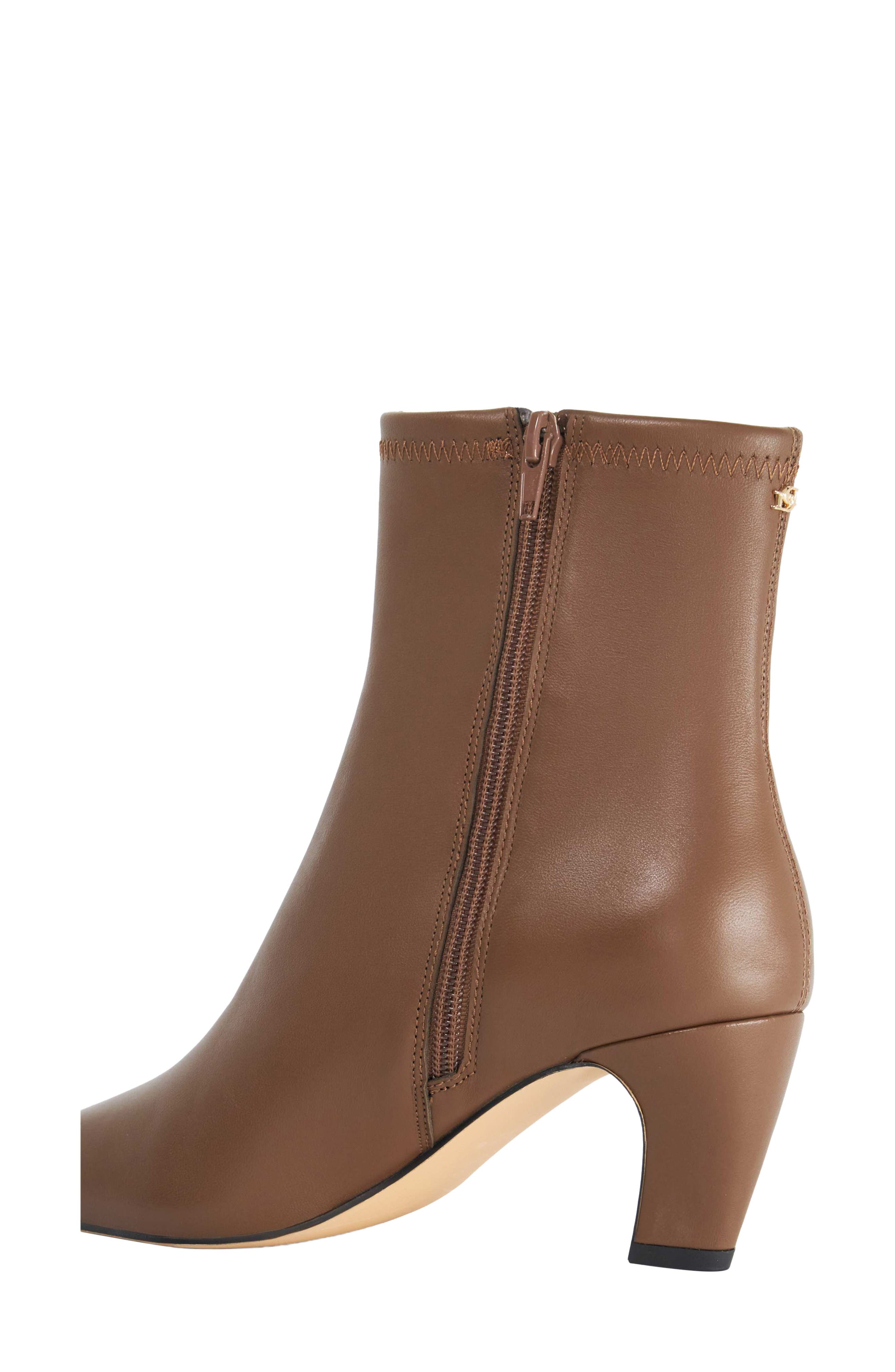 Oysterr Leather Bootie, Alternate, color, CHOCOLATE