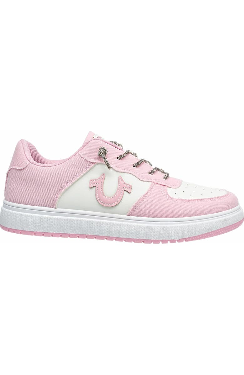 True Religion Ladies Allison Logo Sneaker, Alternate, color, Pink