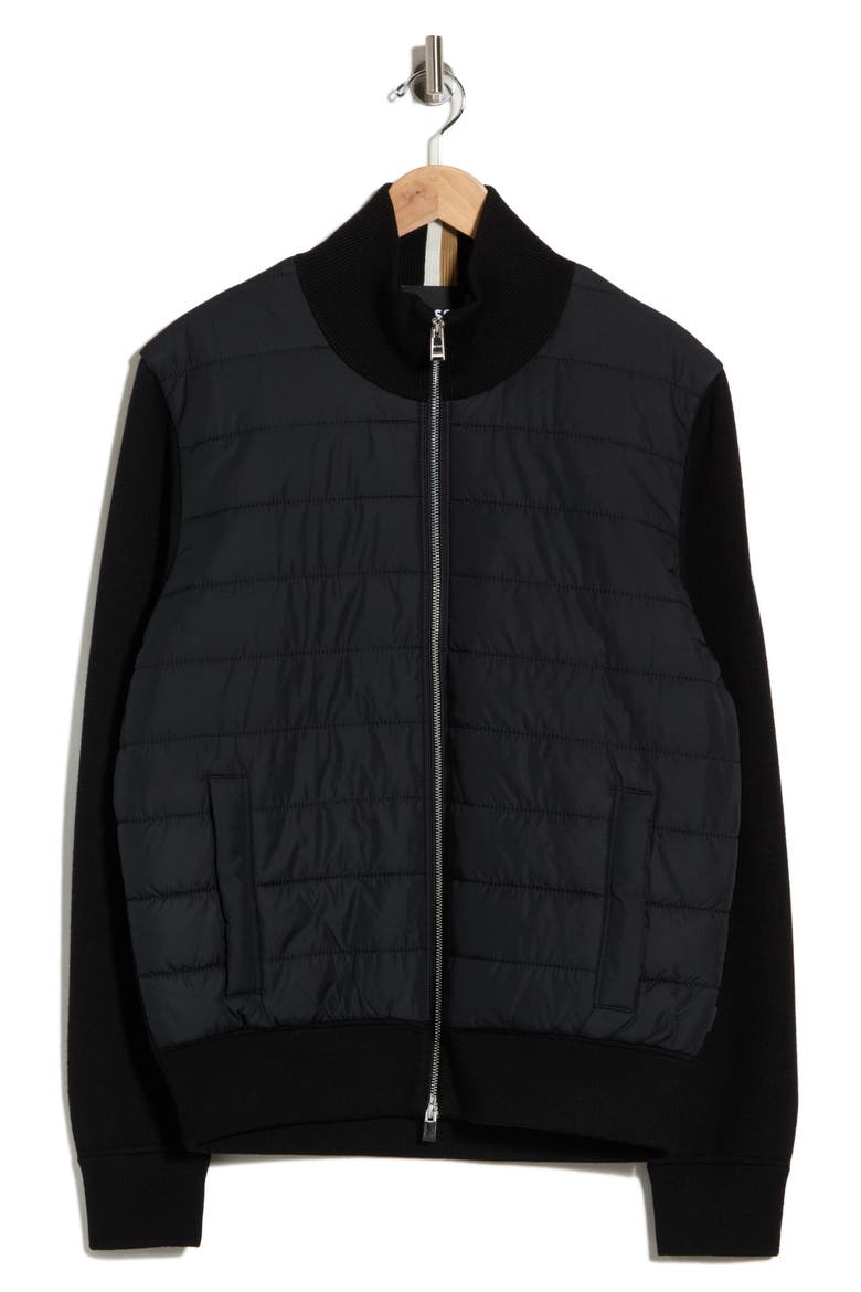 Hernesto Mixed Media Jacket, Alternate, color, BLACK