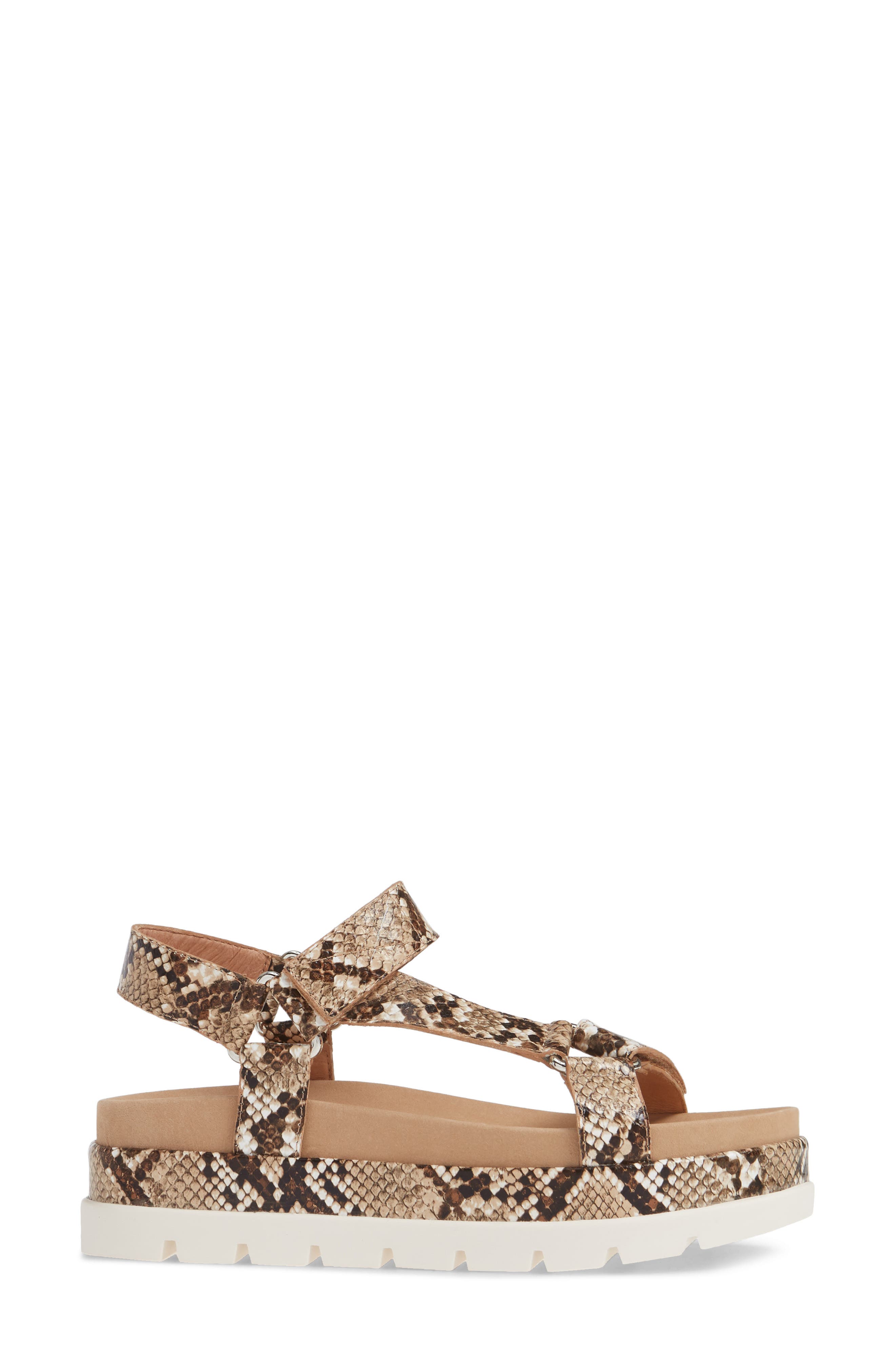 Blakely Platform Sandal, Alternate, color, NATURAL EMBOSSED LEATHER