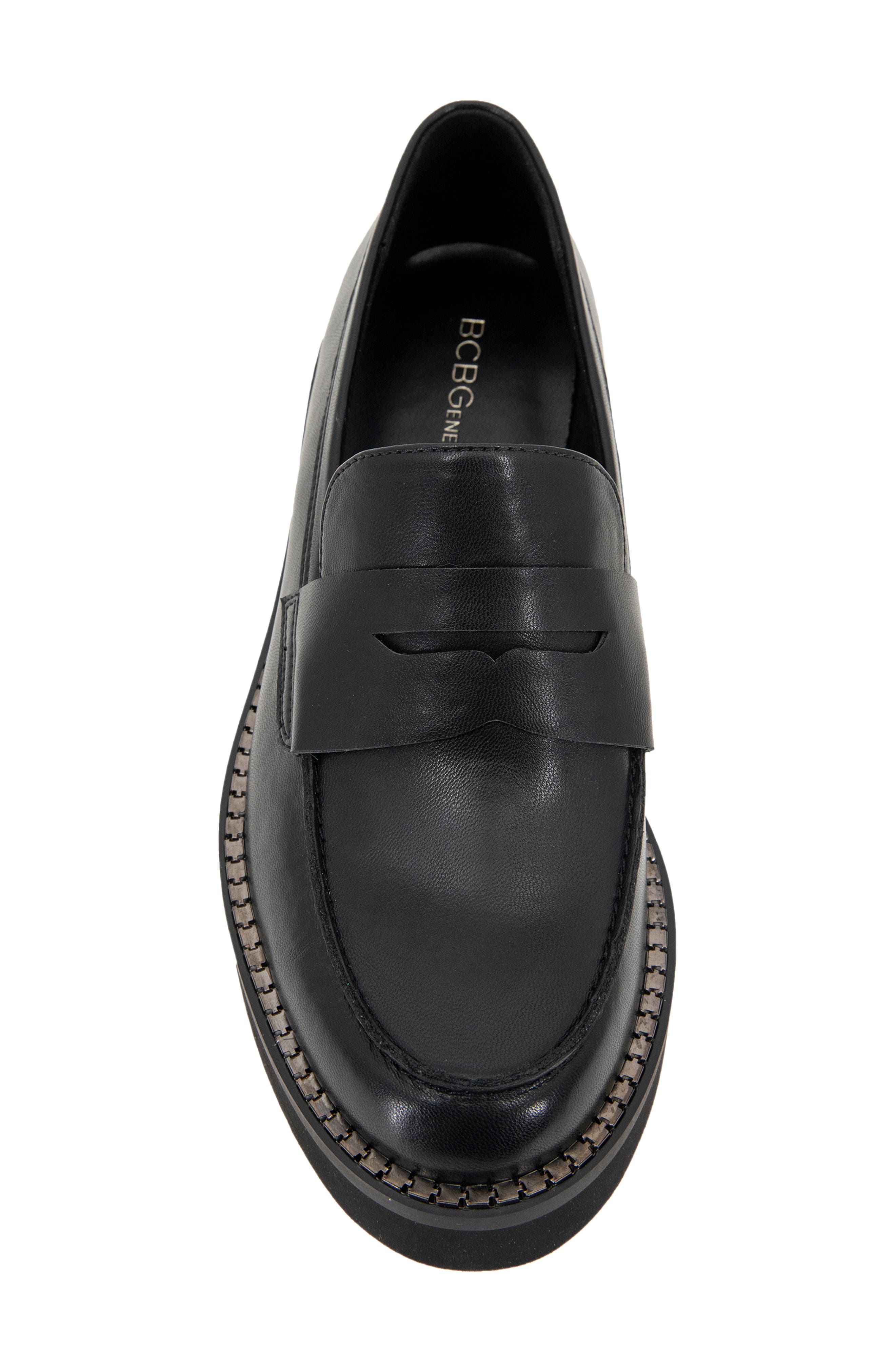 BCBGeneration Sabin Penny Loafer, Alternate, color, Black