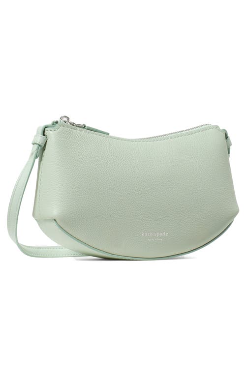 Kate Spade New York Loop Pebble Leather Crossbody Bag In Green