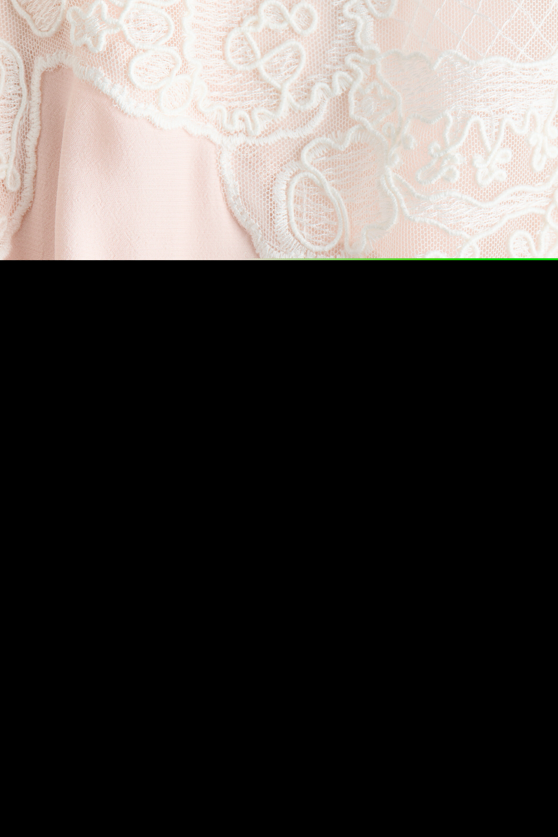 H&M Lace-trimmed Strappy Top, Alternate, color, Light Pink
