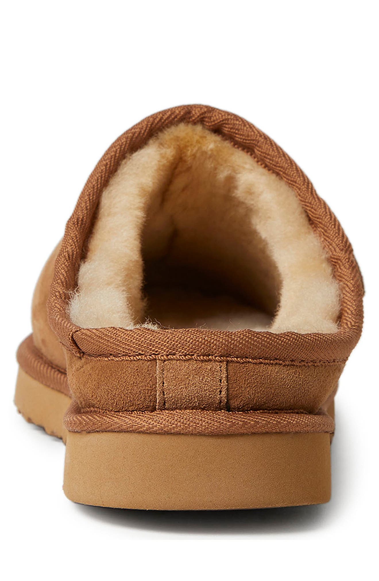 Grafton Genuine Shearling Clog, Alternate, color, CHESTNUT