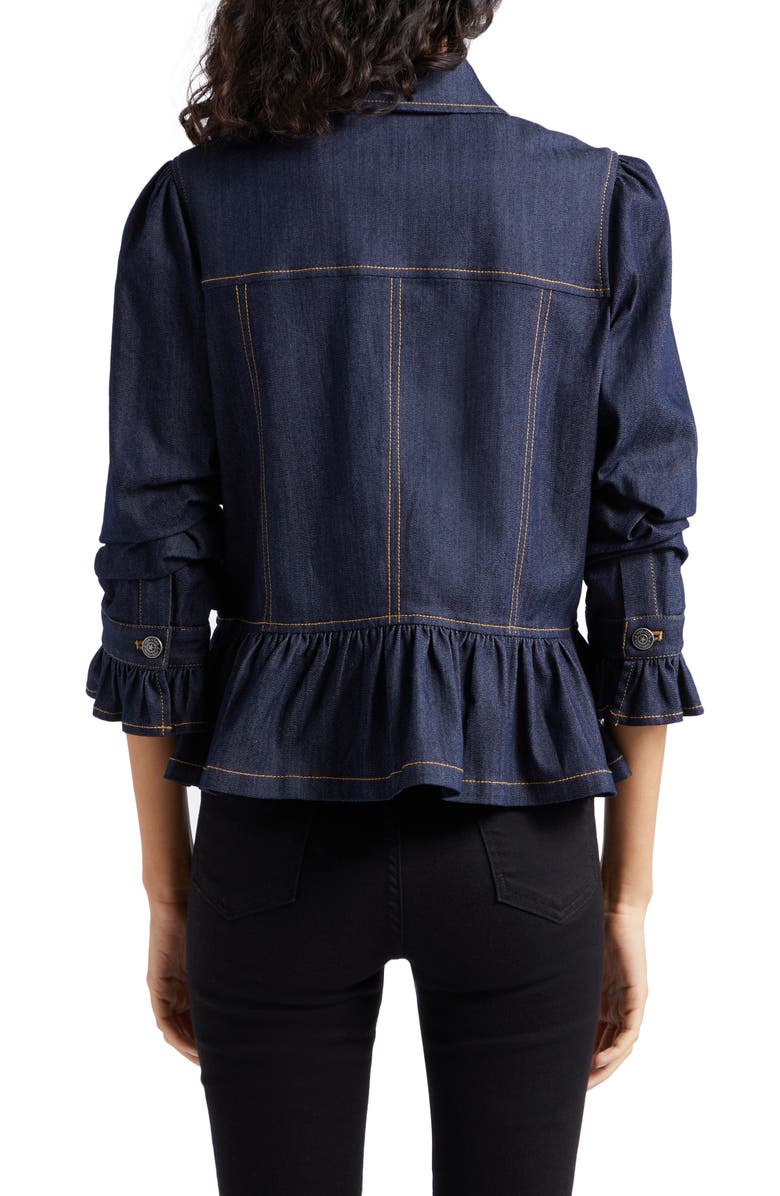 Cinq à Sept Delanie Denim Jacket, Alternate, color, Indigo