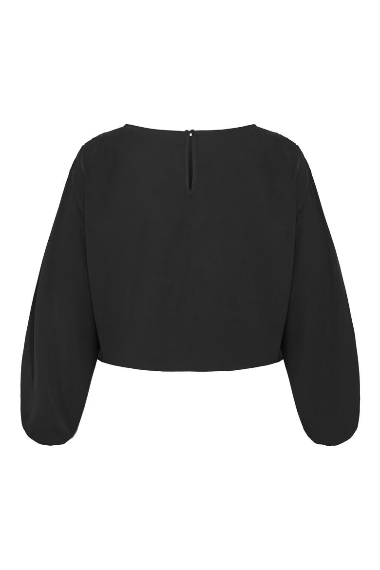 Elise Long Sleeve Top, Alternate, color, BLACK