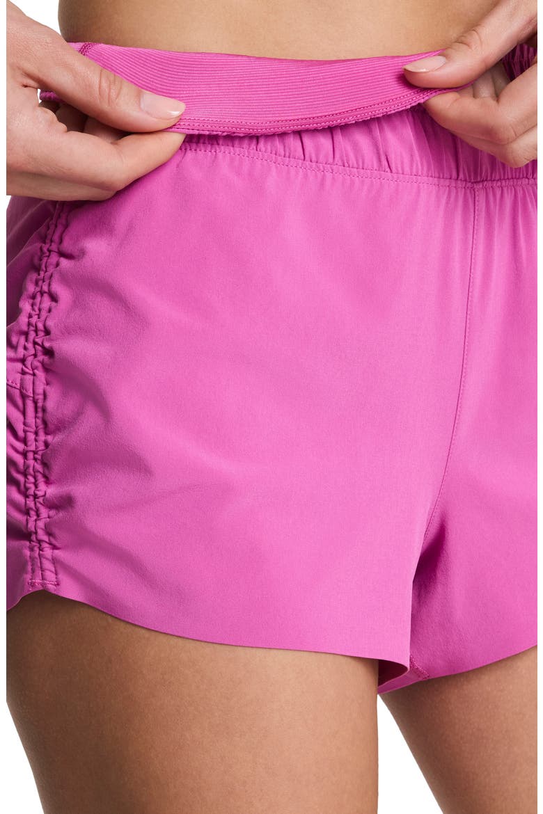 Cinched Running Shorts, Alternate, color, AURORA