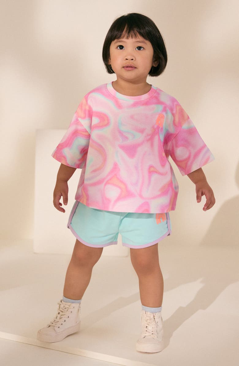 NEXT Kids' Graphic T-Shirt & Shorts Set, Alternate, color, Blue