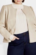 City Chic Mallory Faux Leather Jacket