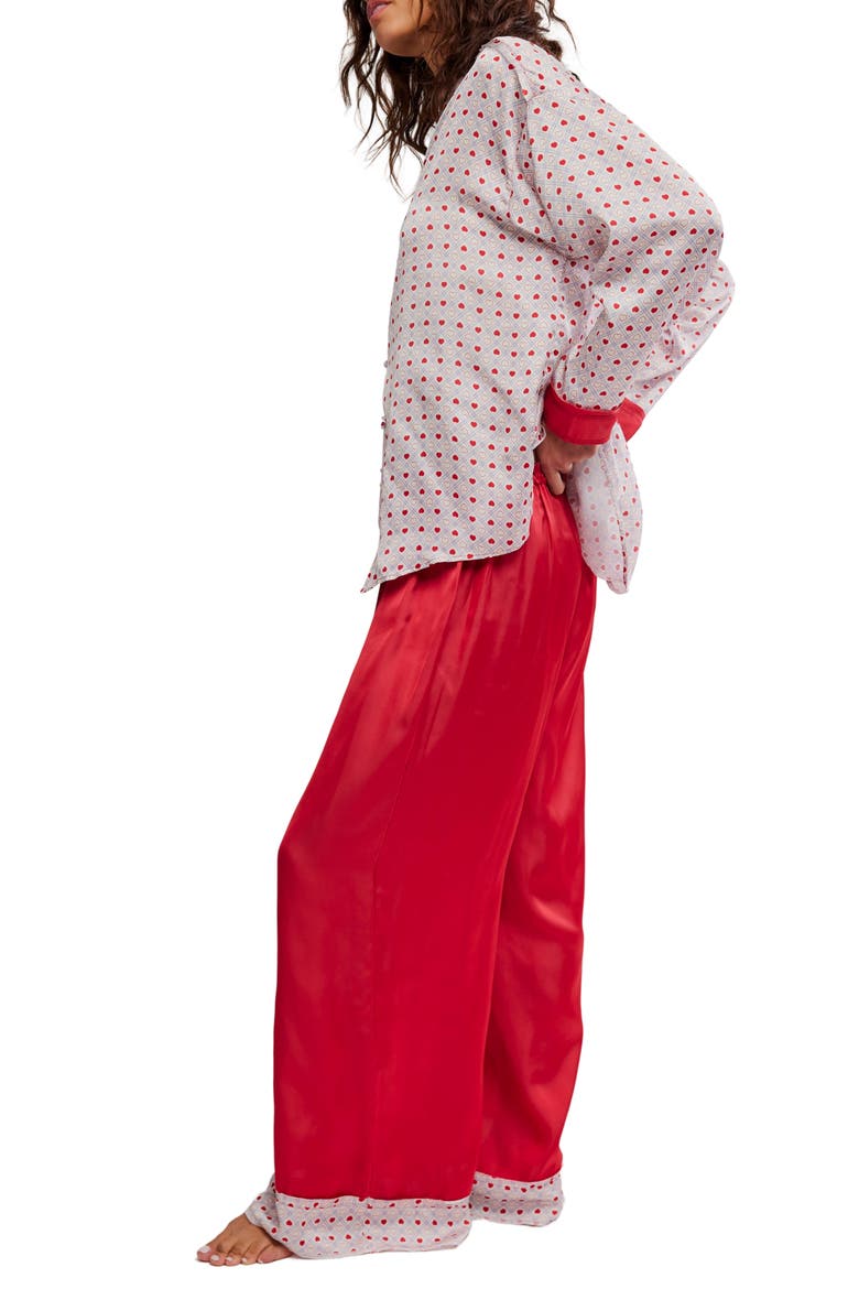 Intimately FP Dreamy Days Pajama Set, Alternate, color, HEART PRINT