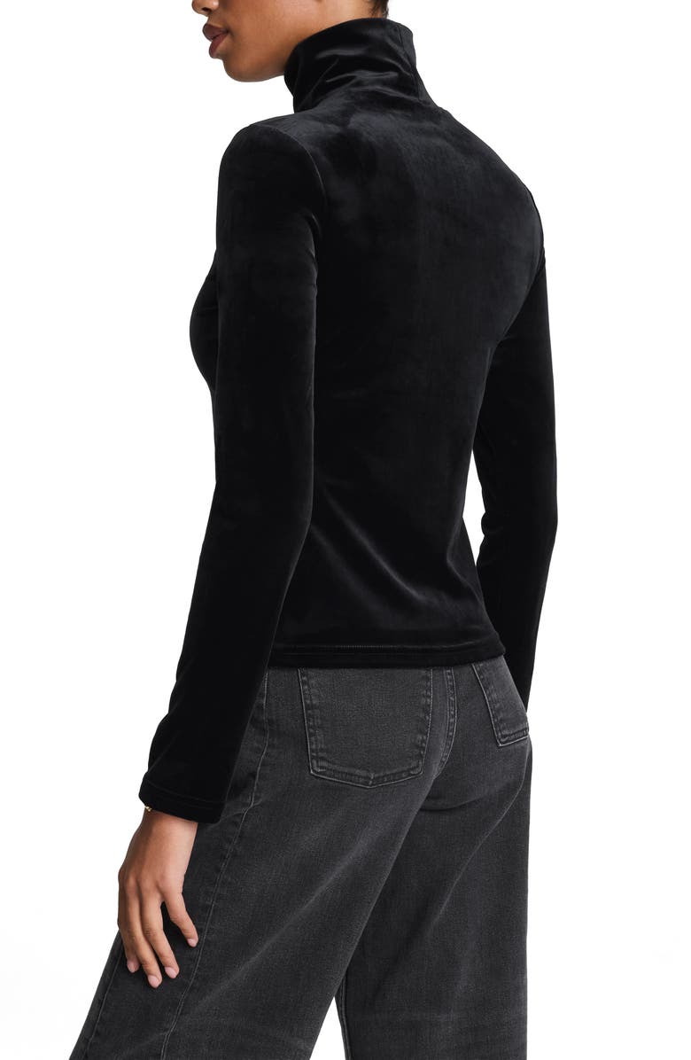 SPANX<sup>®</sup> Velvet Mock Neck Top, Alternate, color, 