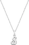 Tiny Blessings Sterling Silver Initial 12-14" Necklace