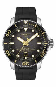 Seastar 2000 Professional Powermatic 80 Rubber Strap Watch, 46mm