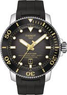 Tissot Seastar 2000 Professional Powermatic 80 Rubber Strap Watch, 46mm