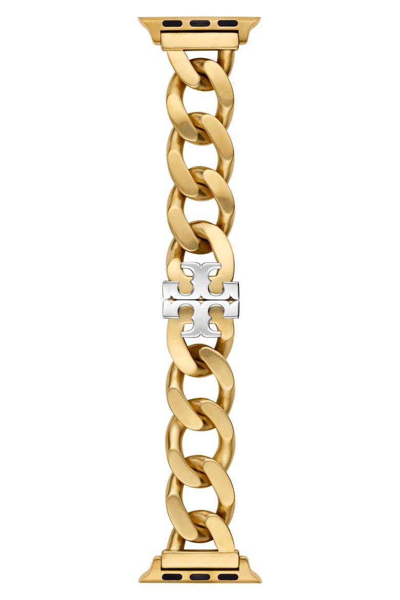 The Curb Link 20mm Apple Watch® Bracelet Watchband, Alternate, color, GOLD