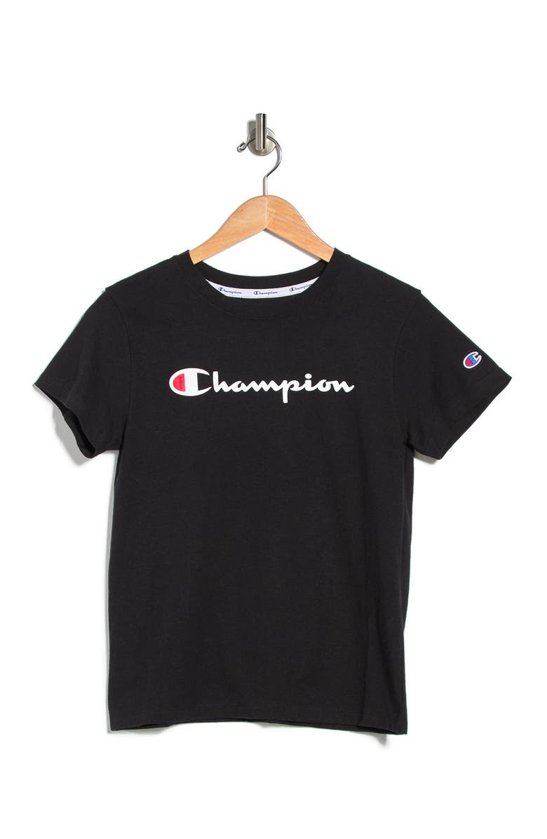Champion Classic Logo T-Shirt, Alternate, color, 
