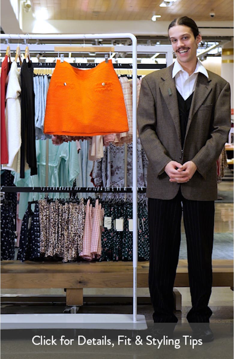 Textured Knit Miniskirt, sales video thumbnail