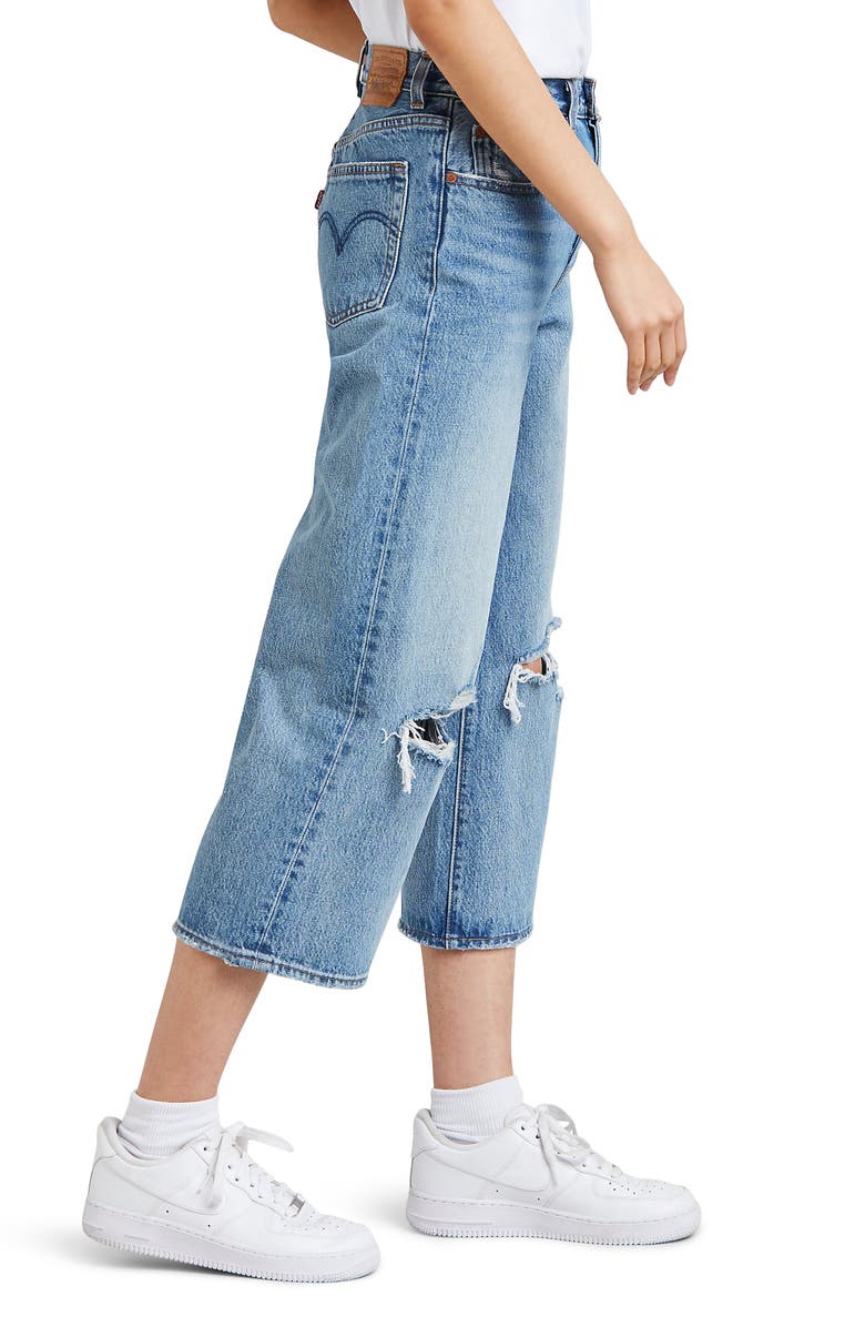 Levi's<sup>®</sup> High Water Wide Leg Jeans, Alternate, color, 
