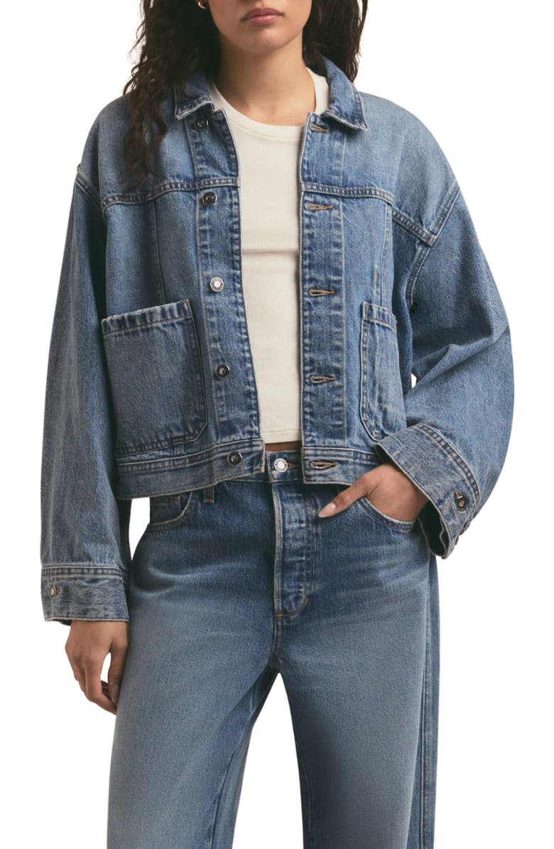 Favorite Daughter The Oliver Denim Jacket, Main, color, 