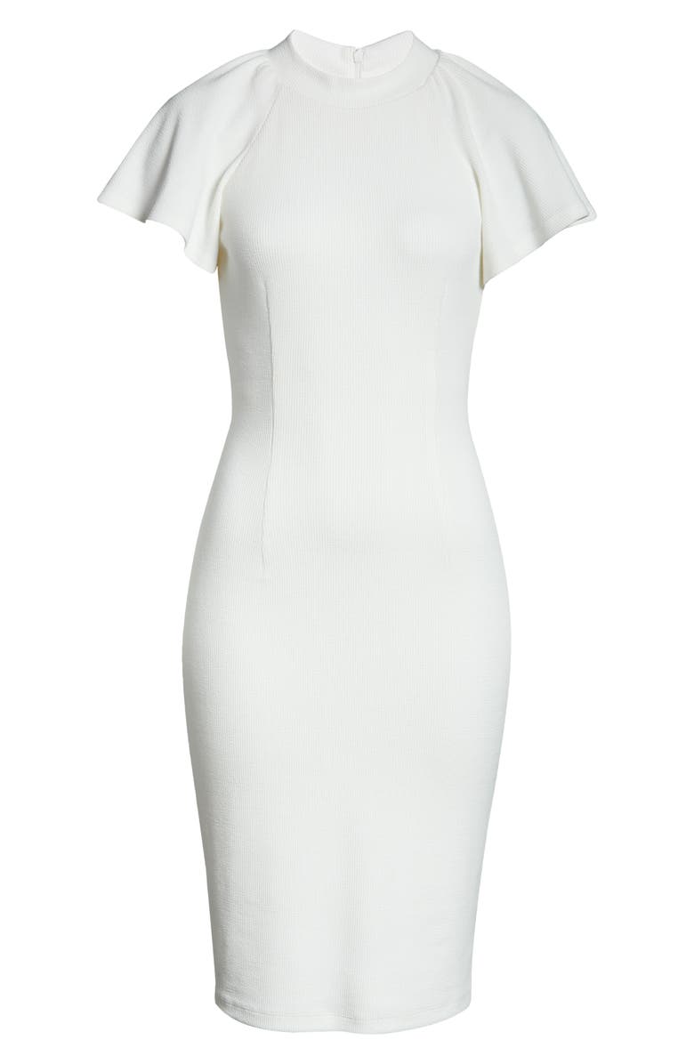 Ali & Jay Moonshadows Flutter Sleeve Ribbed Sheath Dress, Alternate, color,