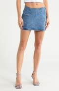 Fade Out Loud Micro Mini Denim Skort