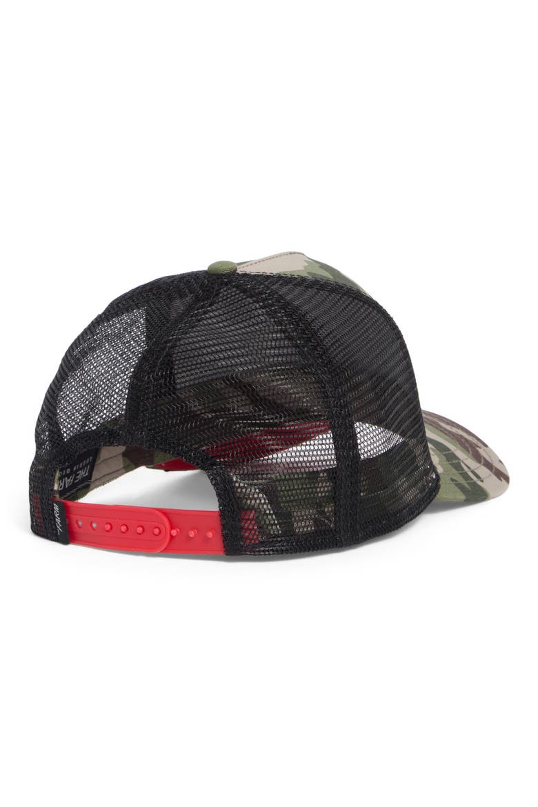 The Rooster Patch Trucker Hat, Alternate, color, CAMOUFLAGE