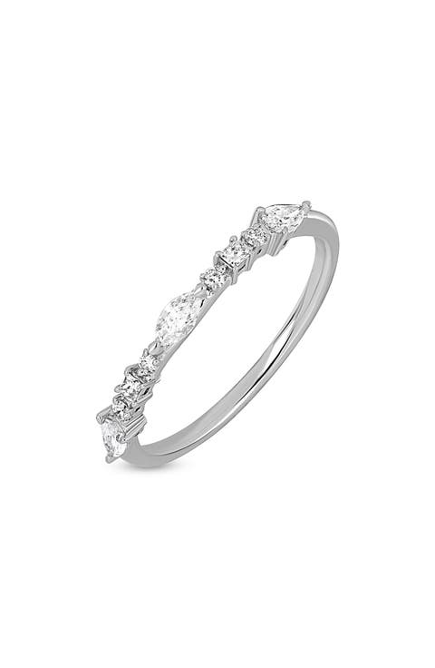 Mika 18k Gold Diamond Stackable Ring