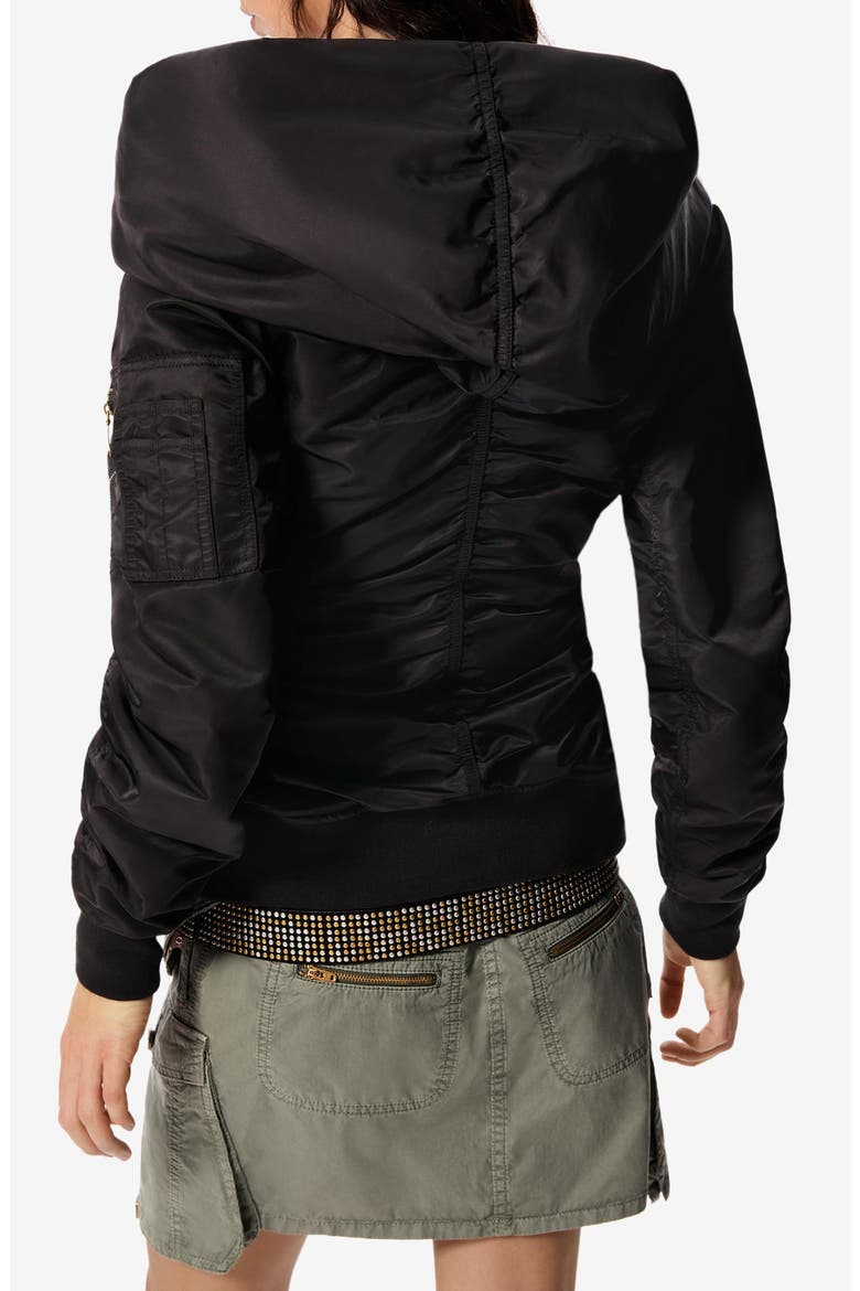 Masha Popova Hooded Jacket, Alternate, color, BLACK