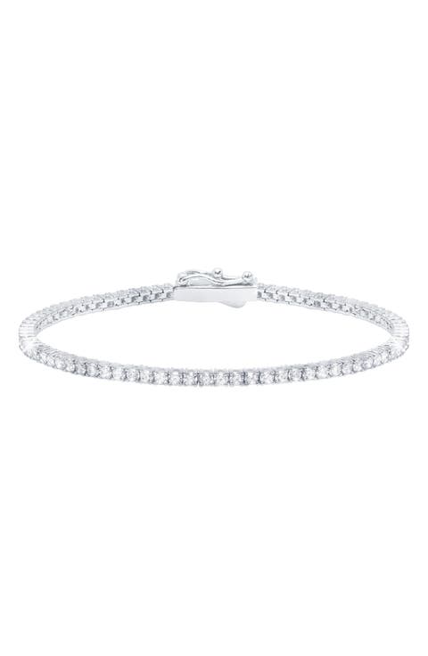 Cubic Zirconia Tennis Anklet