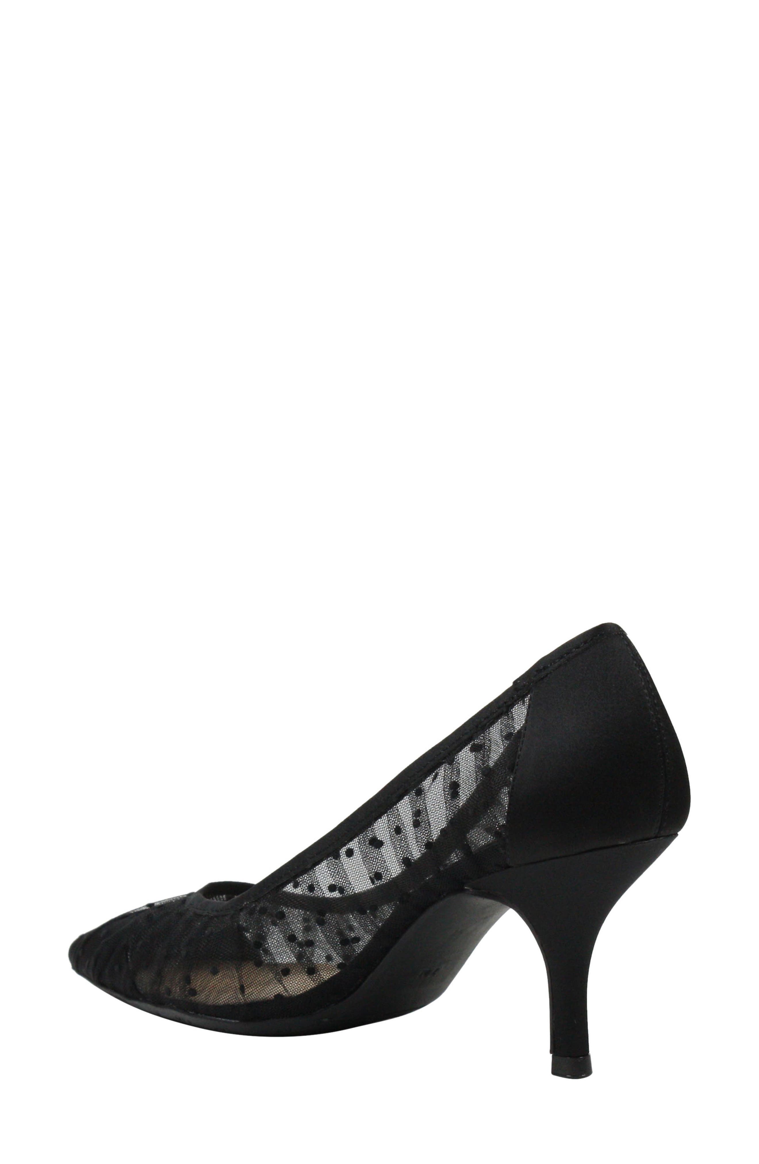 Ellian Pump, Alternate, color, BLACK SHEER FABRIC