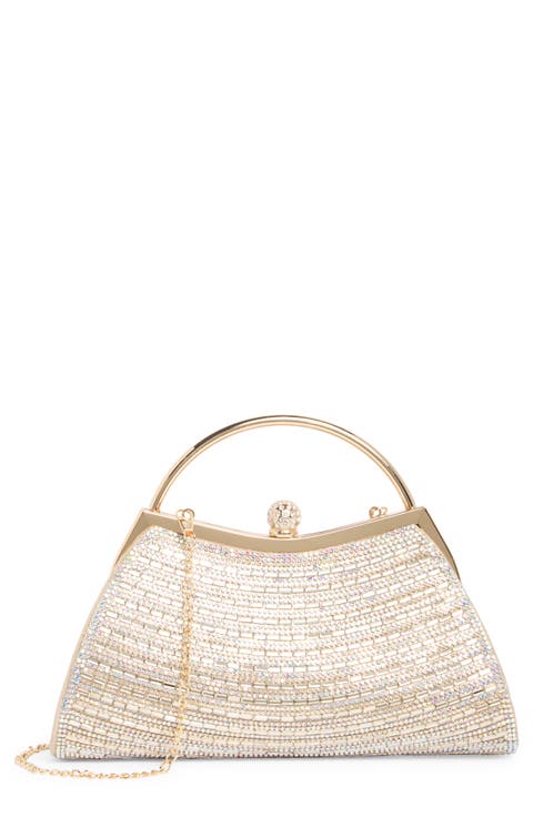 Rhinestone Top Handle Bag