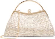 ALESSIA BIANCHI Rhinestone Top Handle Bag