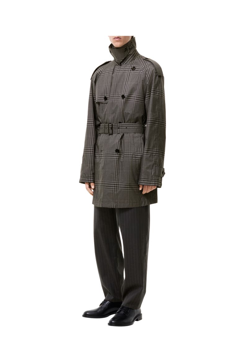 Mid-length Silk Leadenham Trench Coat, Alternate, color, Concrete grey