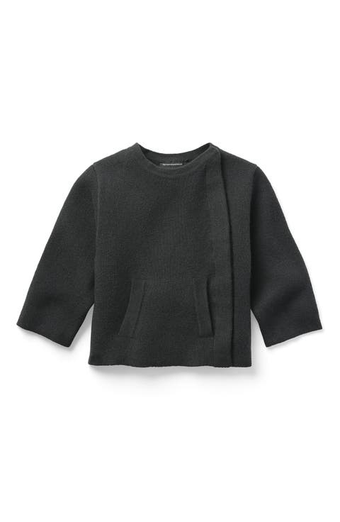 Kids' Asymmetrical Cashmere Sweater