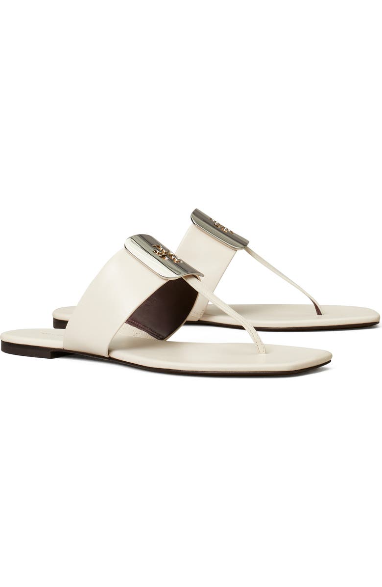 Tory Burch Georgia Thong Sandal, Main, color, Light Cream