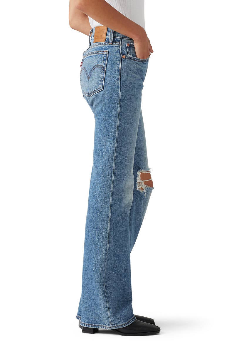 Levi's Wedgie Ripped Bootcut Jeans, Alternate, color, Smudged Paint