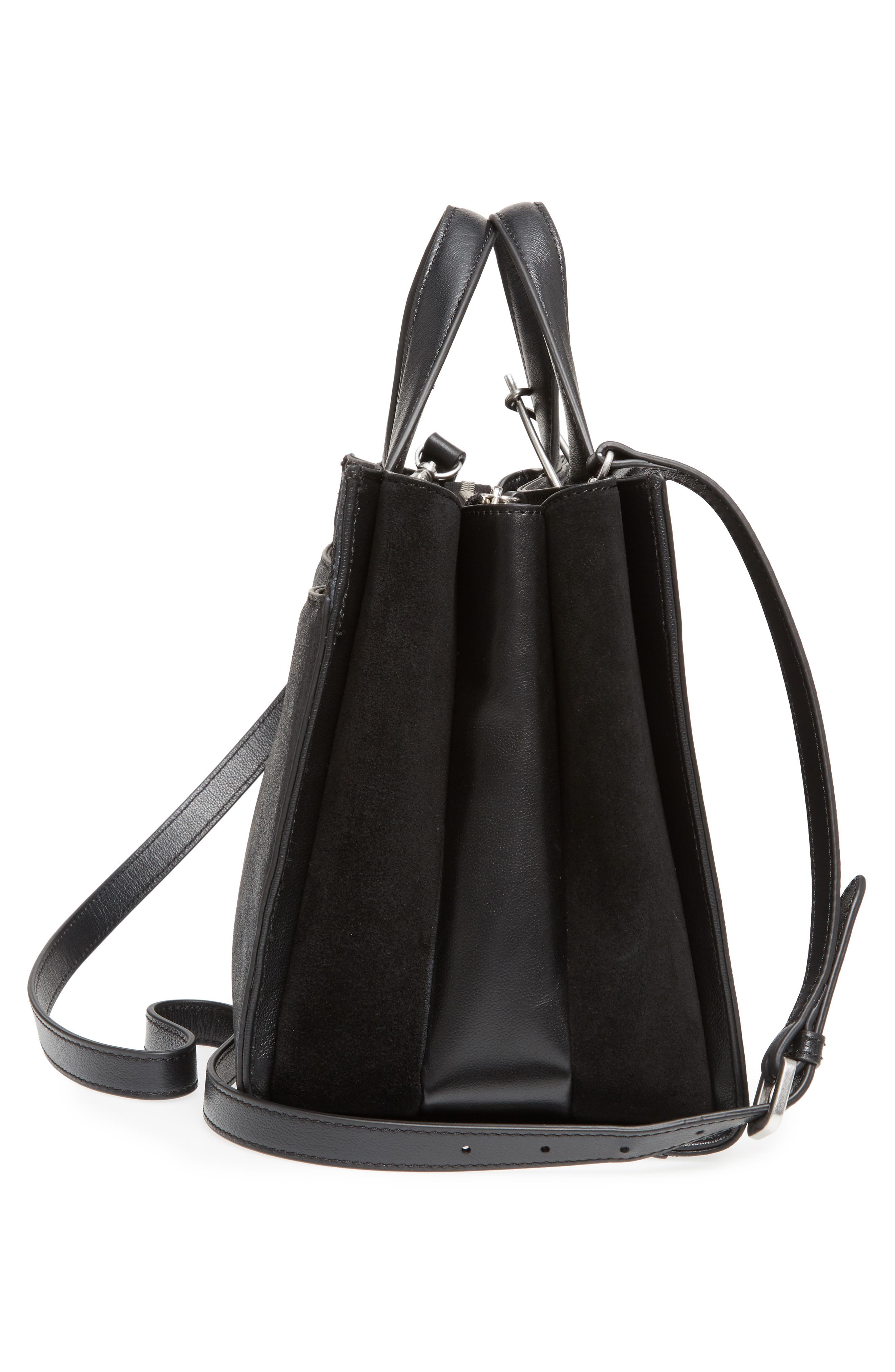 Treasure & Bond Tyler Metallic Leather Satchel, Alternate, color, 