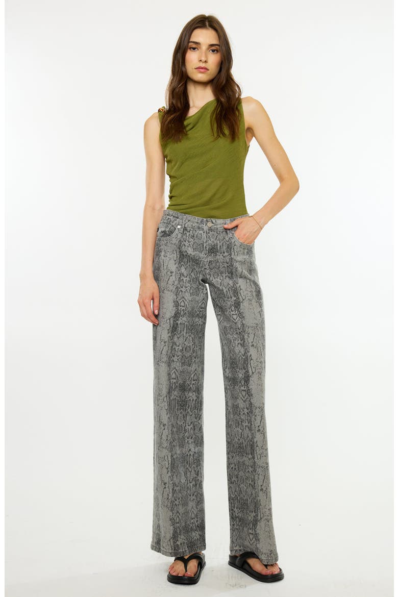 Jude Mid Rise Wide Jeans, Main, color, Grey
