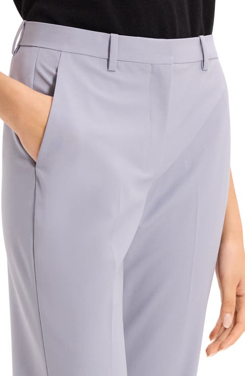 Theory Slim Fit Stretch Wool Trousers In Blue