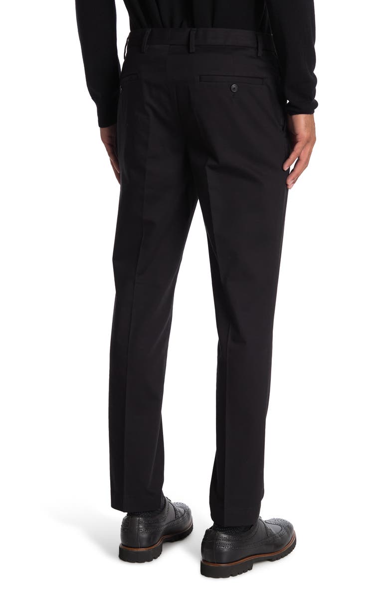 Brooks Brothers Soho Tapered Leg Trousers, Alternate, color, Black