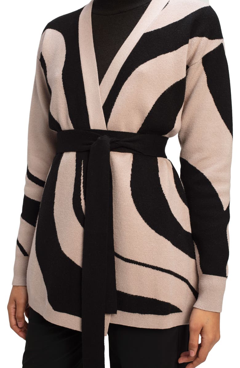 DIARRABLU Elma Knit Cardigan, Alternate, color, Luze Noir