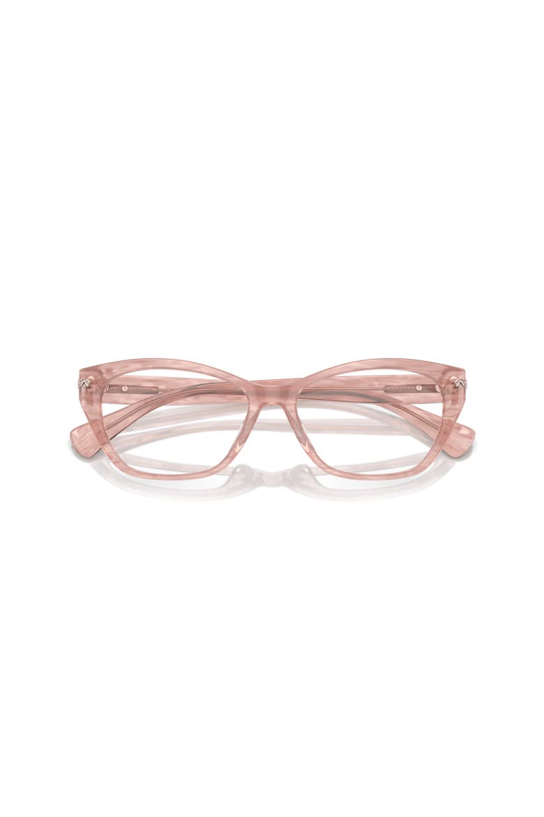 55mm Rectangle optical glasses, Alternate, color, Pink