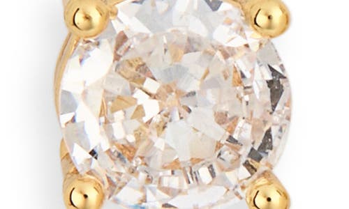 Nordstrom Rack Set Of 2 Cubic Zirconia Round & Clustered Stud Earrings In Gold