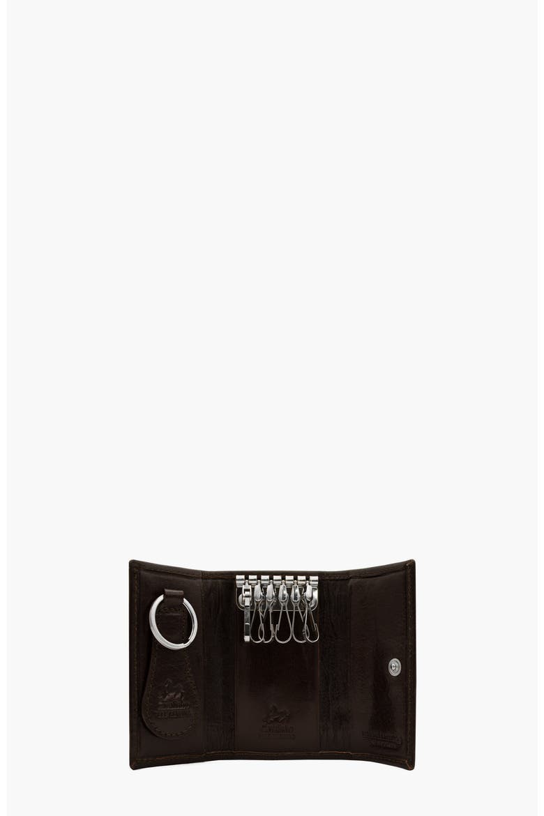 Gentleman Trifold Leather Key Holder Wallet 535, Alternate, color, Brown