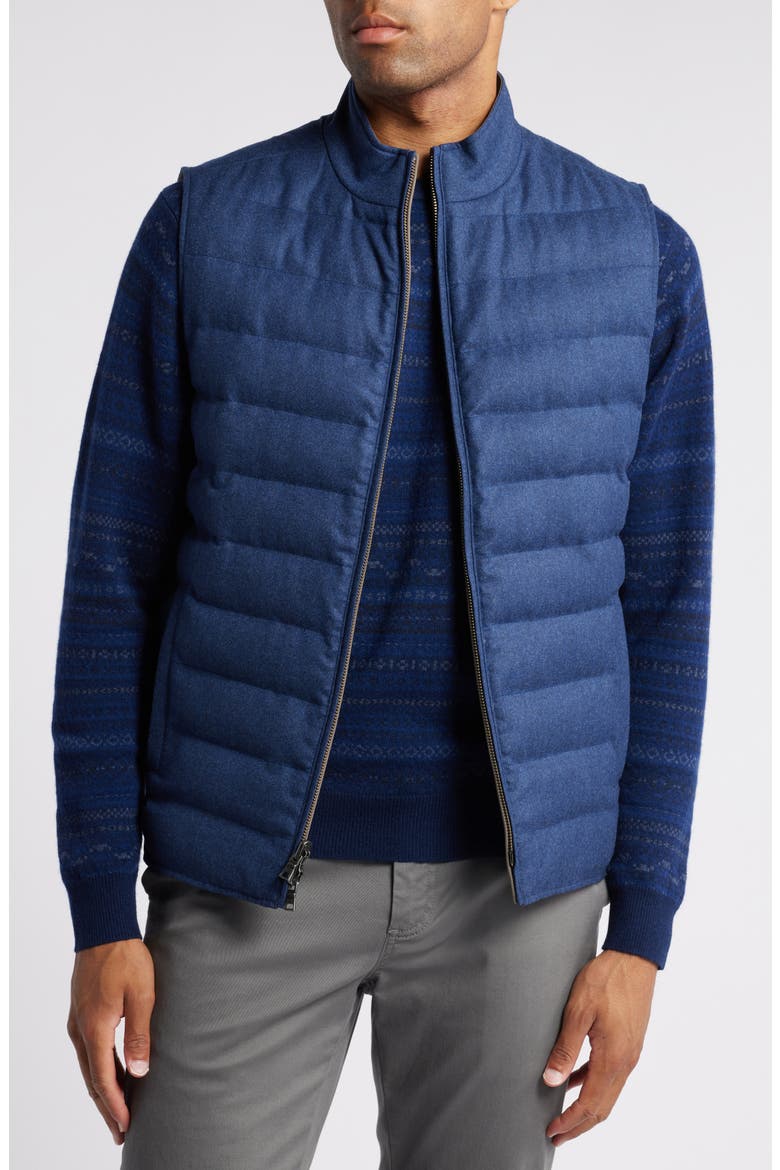 Crown Crafted Whistler Reversible Quilted Vest, Main, color, ATLANTIC BLUE