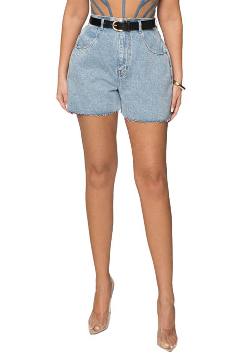 Jourdan Belted Denim Shorts