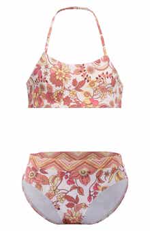 Kids' Wildflower Whirl Reversible Two-Piece Swimsuit